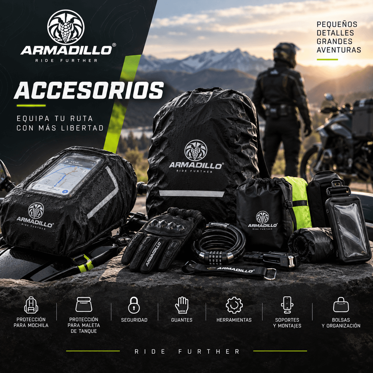 Línea Accesorios Armadillo Moto EC